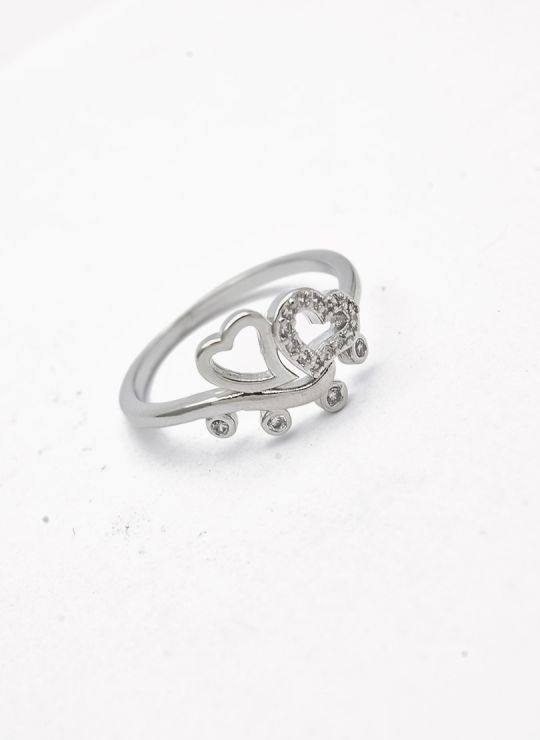 ANILLO GRADUABLE RODIO XUPING YXZ CRISTALES