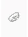 ANILLO GRADUABLE RODIO XUPING YXZ CRISTALES
