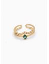 ANILLO GRADUABLE RODIO XUPING YXZ CRISTALES