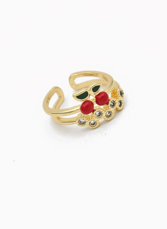 ANILLO GRADUABLE RODIO XUPING YXZ CRISTALES