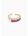 ANILLO GRADUABLE RODIO XUPING YXZ CRISTALES