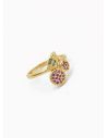 ANILLO GRADUABLE RODIO XUPING YXZ CRISTALES