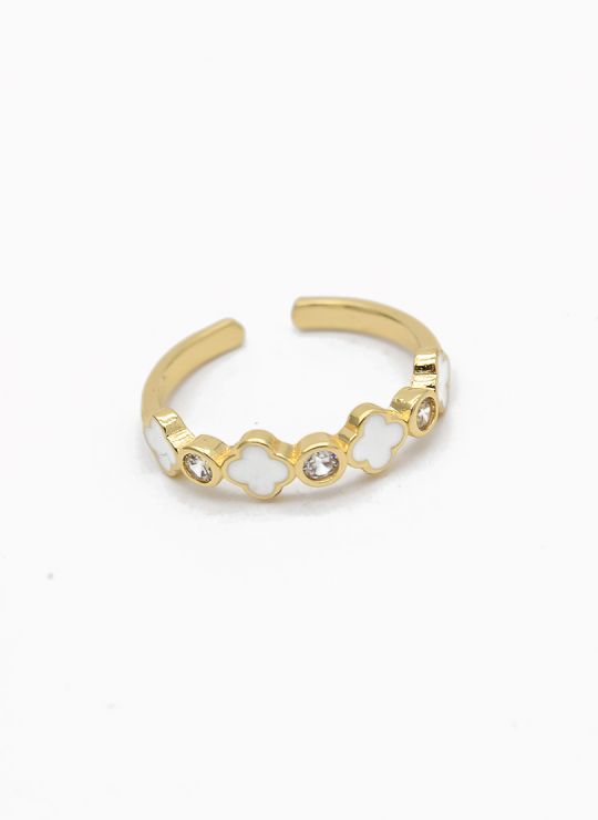 ANILLO GRADUABLE RODIO XUPING YXZ CRISTALES