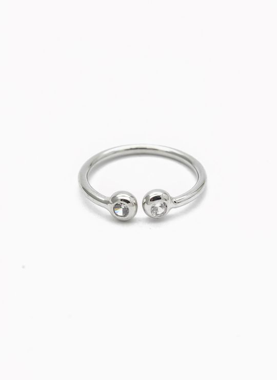 ANILLO GRADUABLE RODIO XUPING YXZ CRISTALES