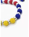 PULSERA COLOMBIA / BRAZALETE EN RODIO CON MICROCIRCONES