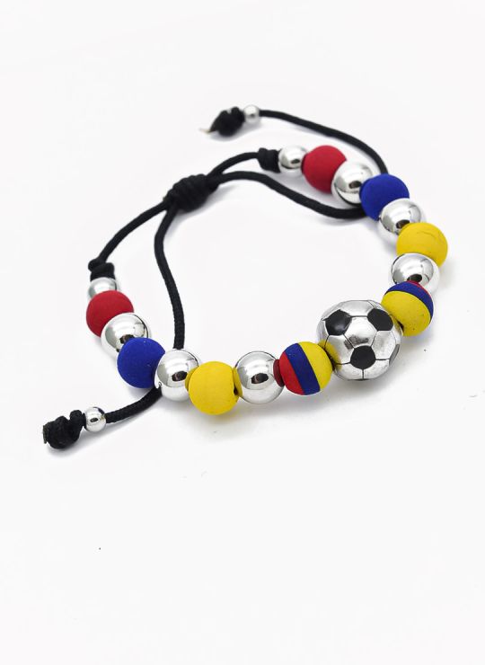 PULSERA COLOMBIA / BRAZALETE EN RODIO CON MICROCIRCONES