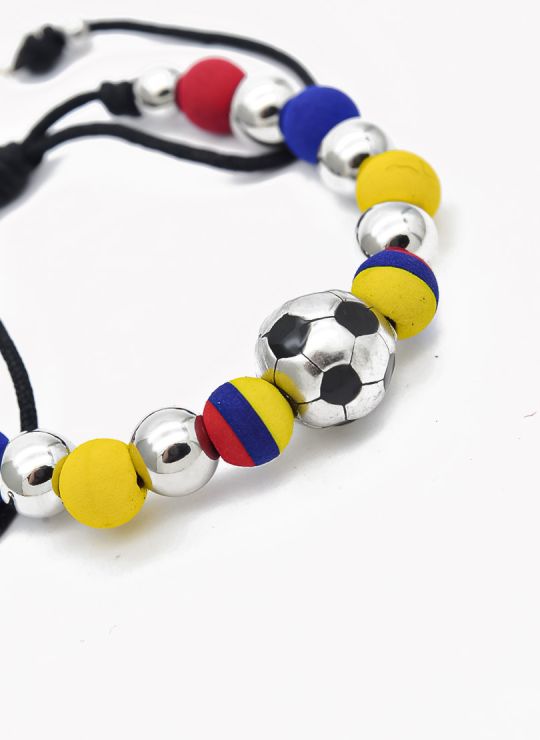 PULSERA COLOMBIA / BRAZALETE EN RODIO CON MICROCIRCONES