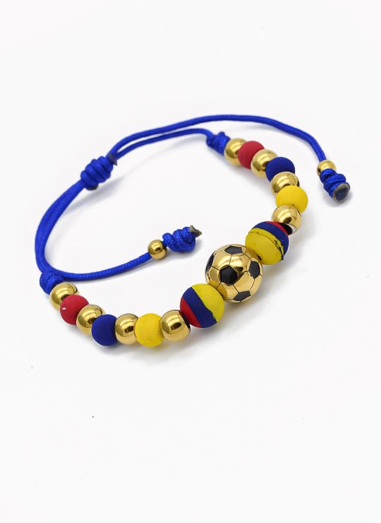 PULSERA COLOMBIA / BRAZALETE EN RODIO CON MICROCIRCONES