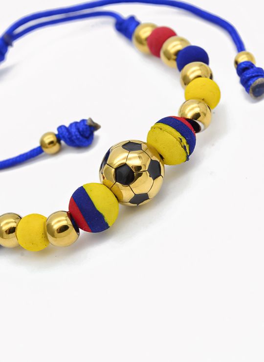 PULSERA COLOMBIA / BRAZALETE EN RODIO CON MICROCIRCONES