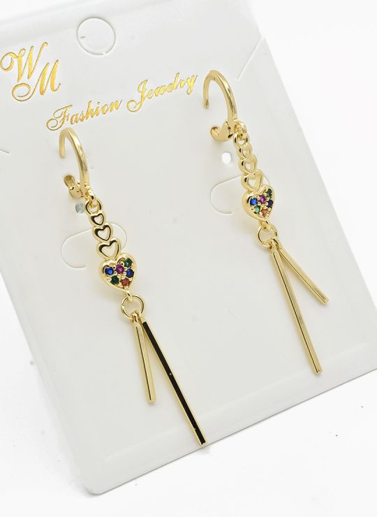 ARETES RODIO MARCA XUPING MICROCIRCONES /YSX