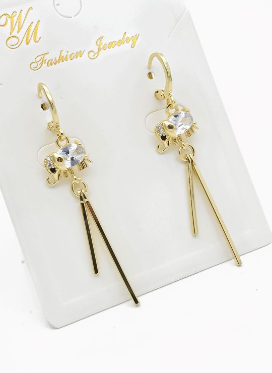 ARETES RODIO MARCA XUPING MICROCIRCONES /YSX