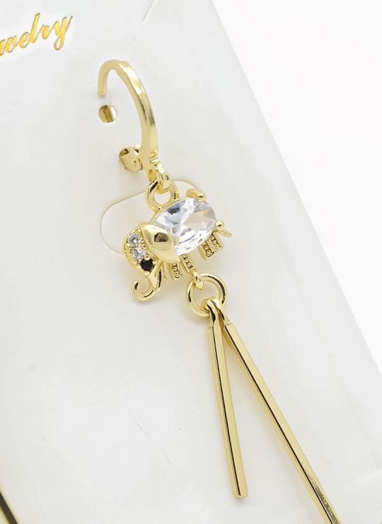 ARETES RODIO MARCA XUPING MICROCIRCONES /YSX