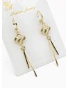 ARETES RODIO MARCA XUPING MICROCIRCONES /YSX