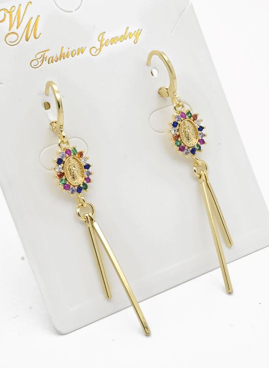 ARETES RODIO MARCA XUPING MICROCIRCONES /YSX