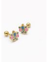 ARETES RODIO MARCA XUPING MICROCIRCONES /YSX