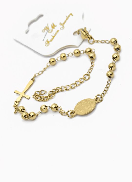 PULSERA COMBINADA EN ACERO INOXIDABLE 316L