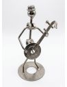 ADORNO METALICO ESPECIAL MUSICO PARA ESCRITORIO 16CMS 