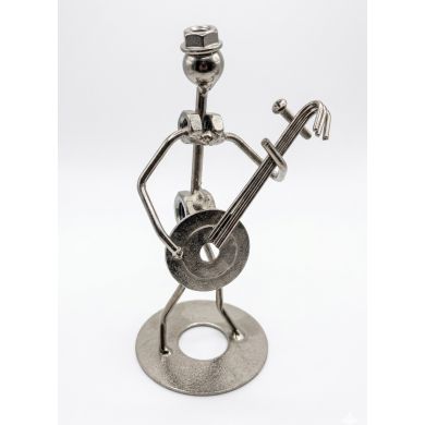 ADORNO METALICO ESPECIAL MUSICO PARA ESCRITORIO 16CMS 