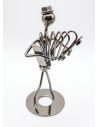 ADORNO METALICO ESPECIAL MUSICO PARA ESCRITORIO 16CMS 