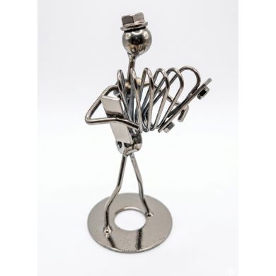 ADORNO METALICO ESPECIAL MUSICO PARA ESCRITORIO 16CMS 