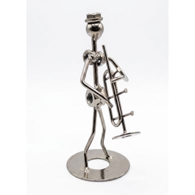 ADORNO METALICO ESPECIAL MUSICO PARA ESCRITORIO 16CMS 