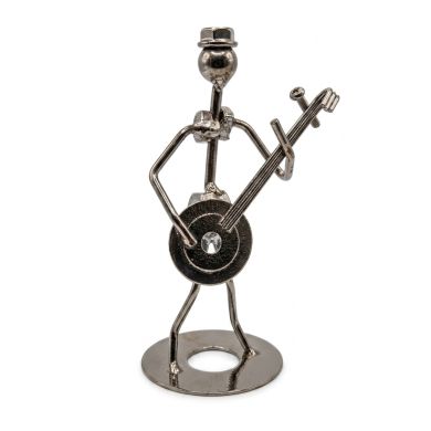 ADORNO METALICO ESPECIAL MUSICO PARA ESCRITORIO 16CMS 