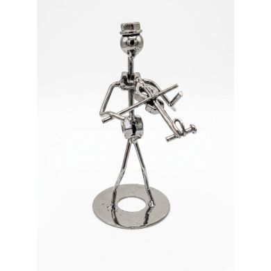 ADORNO METALICO ESPECIAL MUSICO PARA ESCRITORIO 16CMS 