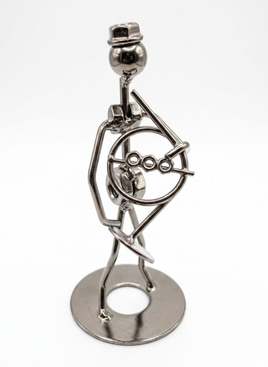 ADORNO METALICO ESPECIAL MUSICO PARA ESCRITORIO 16CMS 