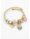 PULSERA TIPO PANDORA BRAZALETE EN RODIO CON MICROCIRCONES