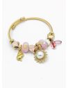 PULSERA TIPO PANDORA BRAZALETE EN RODIO CON MICROCIRCONES