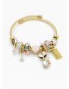 PULSERA TIPO PANDORA BRAZALETE EN RODIO CON MICROCIRCONES