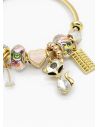 PULSERA TIPO PANDORA BRAZALETE EN RODIO CON MICROCIRCONES