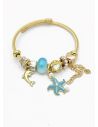 PULSERA TIPO PANDORA BRAZALETE EN RODIO CON MICROCIRCONES