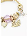 PULSERA TIPO PANDORA BRAZALETE EN RODIO CON MICROCIRCONES