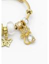PULSERA TIPO PANDORA BRAZALETE EN RODIO CON MICROCIRCONES