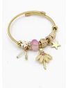 PULSERA TIPO PANDORA BRAZALETE EN RODIO CON MICROCIRCONES