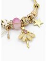 PULSERA TIPO PANDORA BRAZALETE EN RODIO CON MICROCIRCONES