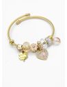 PULSERA TIPO PANDORA BRAZALETE EN RODIO CON MICROCIRCONES