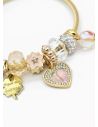 PULSERA TIPO PANDORA BRAZALETE EN RODIO CON MICROCIRCONES