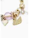 PULSERA TIPO PANDORA BRAZALETE EN RODIO CON MICROCIRCONES