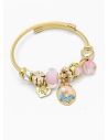 PULSERA TIPO PANDORA BRAZALETE EN RODIO CON MICROCIRCONES