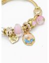 PULSERA TIPO PANDORA BRAZALETE EN RODIO CON MICROCIRCONES