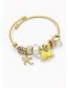 PULSERA TIPO PANDORA BRAZALETE EN RODIO CON MICROCIRCONES