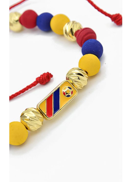 PULSERA COLOMBIA / BRAZALETE EN RODIO CON MICROCIRCONES