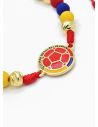 PULSERA COLOMBIA / BRAZALETE EN RODIO CON MICROCIRCONES