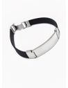 PULSERA NEOPRENO CON ACERO INOXIDABLE Y PLACA CON DISEÑO