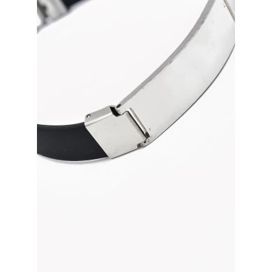 PULSERA NEOPRENO CON ACERO INOXIDABLE Y PLACA CON DISEÑO