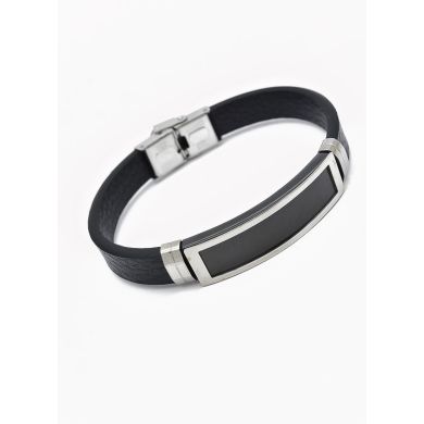 PULSERA NEOPRENO CON ACERO INOXIDABLE Y PLACA CON DISEÑO