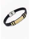 PULSERA NEOPRENO CON ACERO INOXIDABLE Y PLACA CON DISEÑO