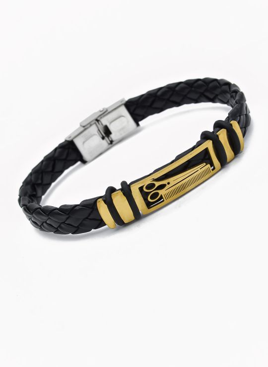 PULSERA NEOPRENO CON ACERO INOXIDABLE Y PLACA CON DISEÑO